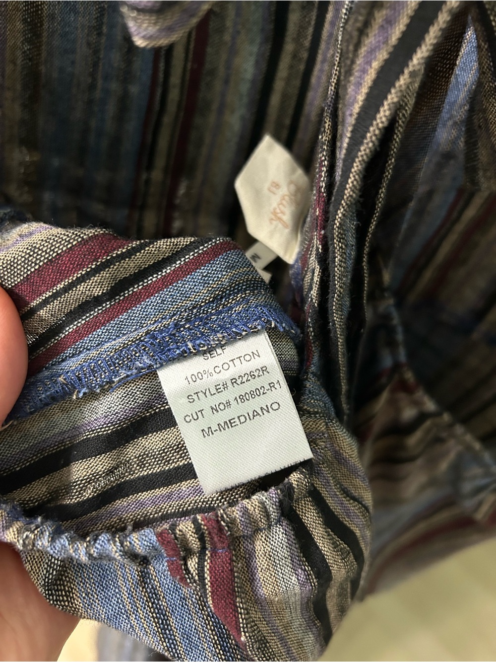 Blush Sz M, Striped Wide-Leg Jumpsuit - Picture 4 of 9